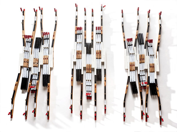Piano As Art Myriapod Triptych