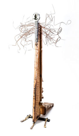 Our Lady of Piano Parts sculpture